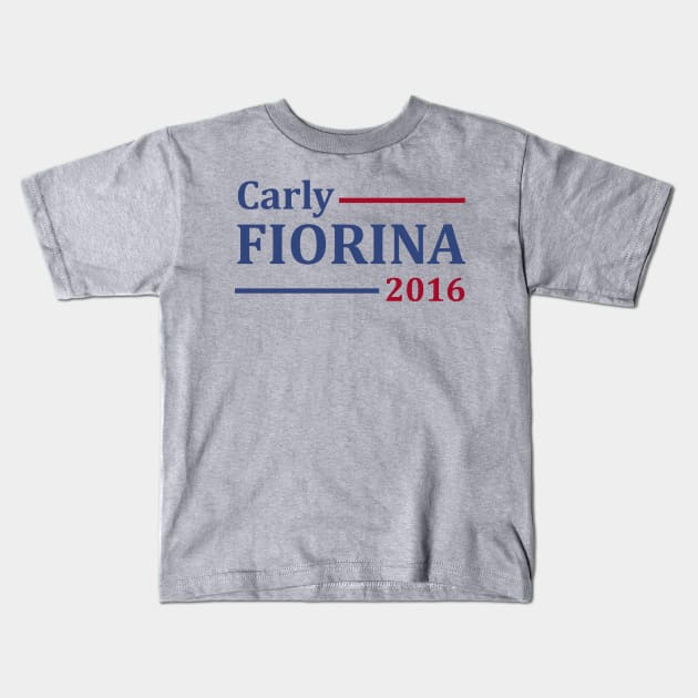 Carly Fiorina For President Kids T-Shirt by ESDesign